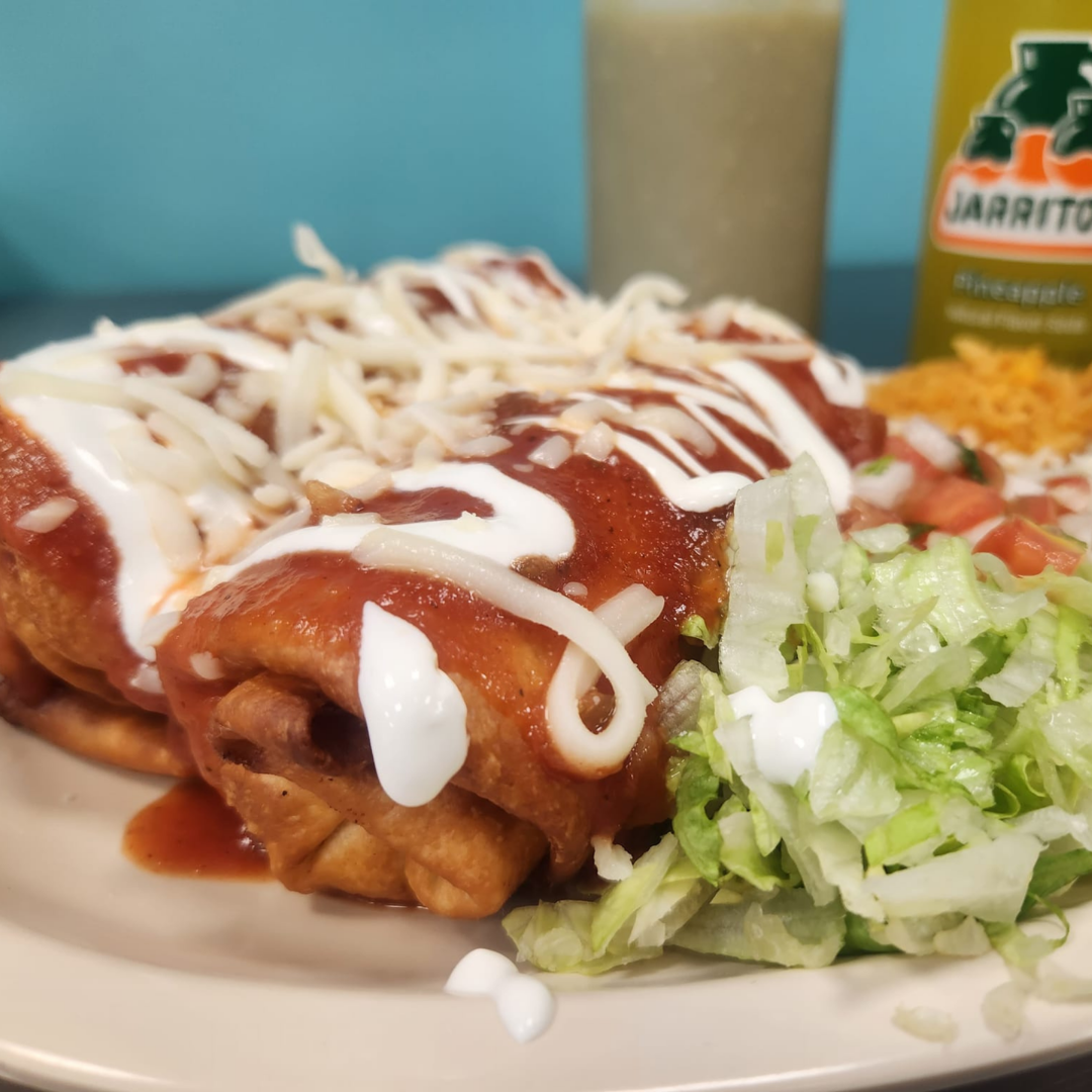 chimichanga plate